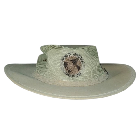 Outback Shade tan Sports Hat with Wide Brim and Decorative Band - Picture 1 of 11